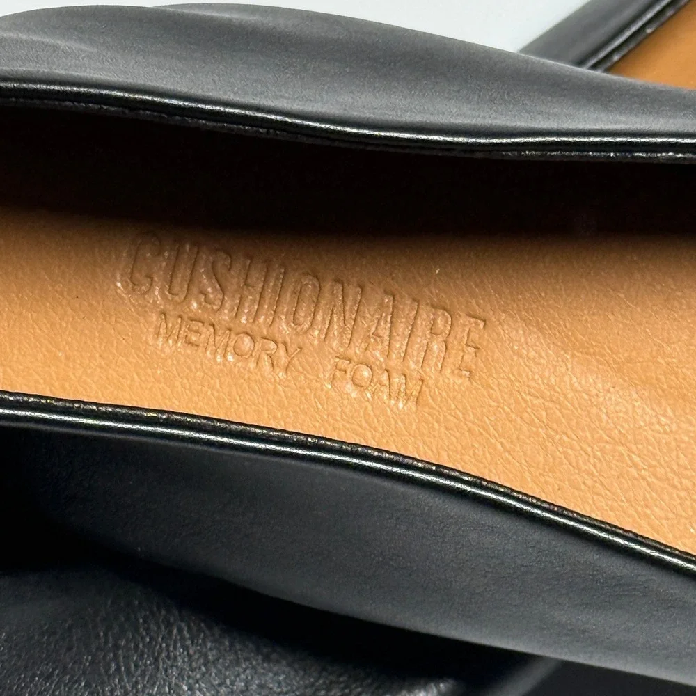 Cushionaire Wink Black Memory Foam Ballet Flats Womens 9M Slip On Comfort Shoes - Picture 2 of 11